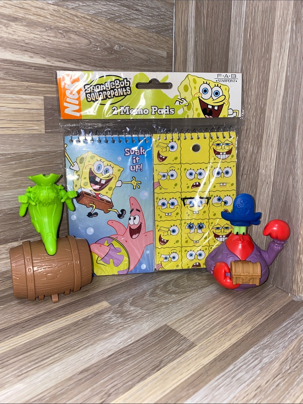 SpongeBob SquarePants Spiral Memo Pads Patrick Mr.Crabs Nickelodeon pineapple 🍍